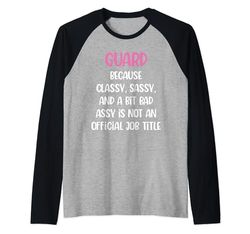 Funny Guard, Guardia Femenina Camiseta Manga Raglan