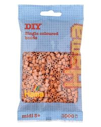 Hama Castanho claro, 1000 contas em saco, cor clair-21, 2,5 mm (207-21)