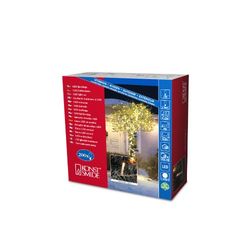Konstsmide 3613-103 Guirlande 200 Micro LED Blanc Chaud + Câble Transparent 24 V
