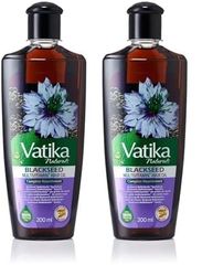 Vatika Naturals Black Seed Enriched Hair Oil - 200ml With Natural & Herbal Extracts, Provides Strengthen & Nourishment, Promotes Strong & Shiny Hair (Pack of 2)