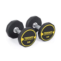 ToughFit Haltersets 1520253035404550 halters set van 2 120LBS150LBS180LBS210LBS240LBS270LBS Gewichtssets PEV gecoat en antislip knurl ijzeren handvat vrije gewichten voor sterkte