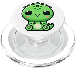 Lindo Dino Chibi Trex PopSockets PopGrip para MagSafe