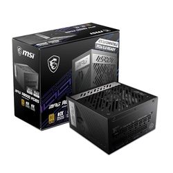 MSI MPG A850G PCIE5, Alimentatore 850W, certificato 80 Plus Gold, ATX 3.0 100% modulare, supporto GPU PCIe 5.0, 105°C condensatori giapponesi, 0% RPM Mode, cavi piatti - 10 anni di garanzia