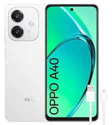 OPPO A40 - Smartphone Libre, 12GB(6GB+6GB) 128GB, Pantalla HD+ LCD 6.7", Cámara 50+2+8 MP, Android, Batería 5100mAh, Carga Rápida 45W - Blanco
