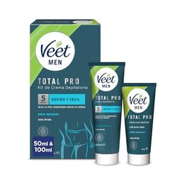 Veet Men 2 Steps Hair Removal Sensitive Areas Kit 200 ml