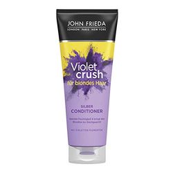 John Frieda Violet Crush - Anti-Yellowing Conditioner - Contents: 250 ml – also against orange tones – with purple pigments