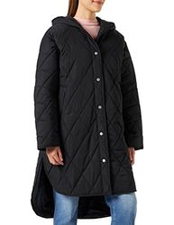 JACK & JONES JXTORA Gewatteerde Hood Jacket SN jas, Zwart, M, zwart, M