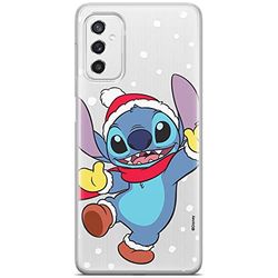 ERT GROUP mobiltelefonfodral för Samsung M52 5G originalt och officiellt licensierat Disney mönster Stitch 009 optimalt anpassad till formen på mobiltelefonen, gedeeltelijk transparant