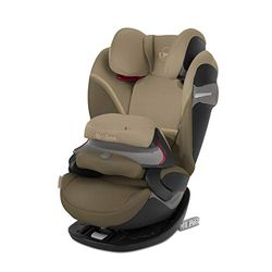 Cybex Gold Pallas S-Fix Silla de Coche Grupo 1/2/3 (9 Meses-12 Años), Beige (Classic Beige), 43 x 50 x 68.5 cm