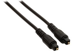 Valueline VLAP25000B10 - Cabo de áudio ótico digital TosLink SPDIF, conector macho para conector macho, preto, 1 m