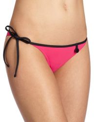 Calvin Klein Underwear - string klassisk CK One Solid - Tanga baddräktsstrumpor - dam, Rosa (rosa glöd), S