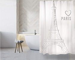 MSV Cortina de Ducha polyester180x200cm Mon Amour, 200x180 cm