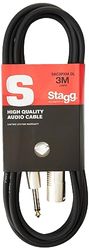 Stagg Deluxe 3 M (3 M) seriell ljudkabel M XLR till Jack