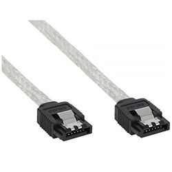 InLine 18900 SATA Cable, 0.75 m, transparent