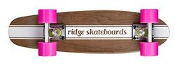 Ridge Maple Wood Mini Cruiser Number Four Skateboard, Pink, MPB-22-NR4