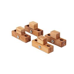 babybay Fixations de Parc Convient pour Modèles Original Midi Maxi Boxspring Light/Easy Cœur de Hêtre Huilé 1 Unité