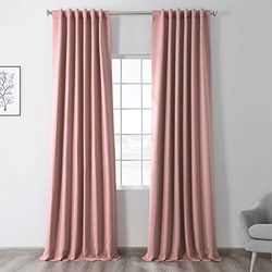 HPD Half Price Drapes BOCH-171518-108 - Cortina para oscurecer la habitación - Decoración de habitación 50 x 108 (1 Panel), Color Rubor Fresco