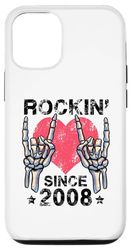 Custodia per iPhone 14 Rockin Since 2008 Rock&Roll Compleanno Retro Rock And Roll