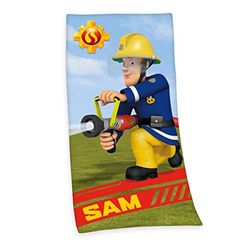 Herding Fireman Sam Bath Towel, 150 x 75 cm, Cotton, Multicoloured