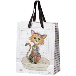 Bug Art Lesser & Pavey Strong Paper Gift Bags | Medium Size Gift Bag For All Occasions | Kimba Kitten Party Bags For All Types Of Gifts