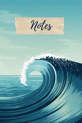 Notes: Notizbuch liniert (15,24 x 22,86 cm/6x9in), 120 Seiten, tolles Journal mit kleinen Urlaubssymbolen, Auszeit, kreatives Denken, Ideensammlung, ... Urlaubsplaner, Tagebuch, Schreibheft, Planer