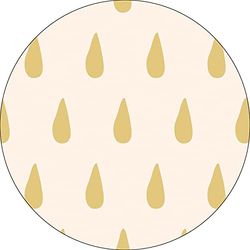 Bonateks, Ronde digitaal bedrukte muismat, antislip onderkant, voor kantoor en thuis, diameter: 22 cm
