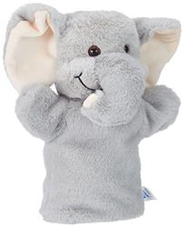 Heunec 394070 - Boneca de mão, design de elefante, cor cinzenta
