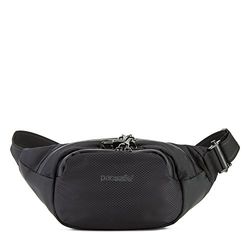 Pacsafe Venturesafe X Waistpack Anti-Theft Belt Bag, Anti-Theft Hip Bag, hipbag, preto e azul marinho:, 38 cm, Bolsa de cintura de marcha