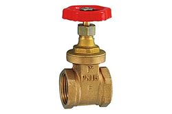 RIEGLER 103779-250.38 mofafsluitschuiver, zonder spindelslag, messing, G 1 1/2, DN 40, 1 stuk