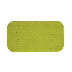 MSV Premium Tapis de Douche antibactérien antidérapant avec ventouses Vert Env. 36 x 76 cm Lavable à 60 °C