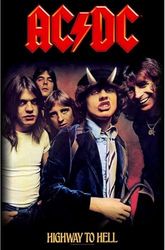 AC/DC Póster Highway To Hell Nuevo Oficial Textile Flag 70Cm X 106Cm