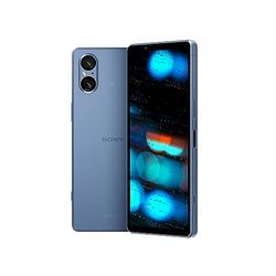 Sony Xperia 5 V – Blue - 6.1” 21:9 HDR OLED 120Hz - Triple Focal Length (with Next Gen Sensor & ZEISS) - 3.5mm audio jack - Android 13 - SIM free - 8GB RAM - 128GB Storage - IP65/68 rating - Dual SIM