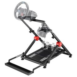 OPLITE Wheel Stand GT PRO - universellt stöd för ratt styrkeåterkoppling, pedalbräda och växellåda kompatibel med alla Logitech-, Thrustmaster- och Fanatec-produkter