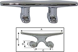 CHR.BR ROUND CLEAT 125MM