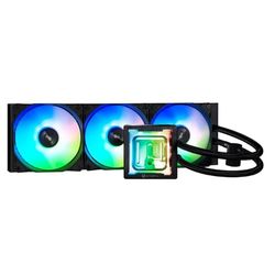 Refroidissement liquide : système AIO 360 avec éclairage ARGB, compatible avec plusieurs sockets et réfrigérant efficace pour un refroidissement optimal