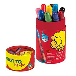 Giotto Bebe Potloden met 10 potloden, 7 mm, levendige kleuren