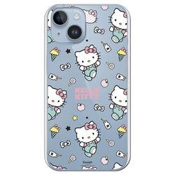 Personalaizer Coque Souple Compatible avec iPhone 15 Plus Hello Kitty Stickers