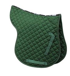 Rhinegold Numnah matelassé en Coton-COB-Vert 32 FR