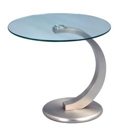 HomeTrends4You 530488 Tavolino, Altezza 46 o 50 cm, Metallo Acciaio INOX