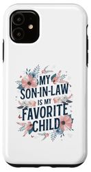 Custodia per iPhone 11 Regali per la suocera divertente My Son In Law is My Favorite Child