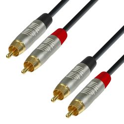 Adam Hall Cables 4 STAR TCC 0150 - Cable de Audio REAN de 2 RCA macho a 2 RCA macho 1,5 m