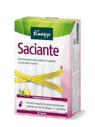 Kneipp Saciante, Reducción del Apetito y Control de Peso, Glucomanano de Konjac, Salud Cardiovascular, Control de Colesterol, 80 Cápsulas