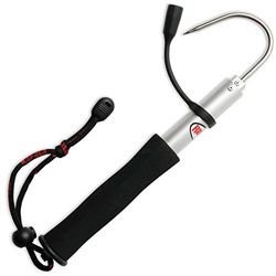 Rapala - ProGuide Fishing Gaff Telescopische Gaffer - Aluminium Visboner - Lichtgewicht Visuitrusting - Met Haakbescherming - Ergonomische Handgreep - 60cm Uitgevouwen en 25cm Opgevouwen - Grijs/Zwart