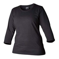 Top Swede 20701200505 modell 207 damer rund hals t-shirt, 3/4 ärm, svart, storlek M