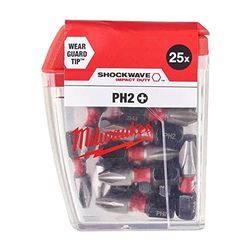 Shockwave™ Lot de 25 embouts de vissage PH2 x 25 mm