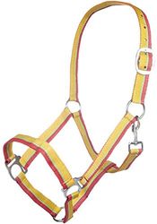 HKM Budapest Licol Poney Jaune/Rouge/Vert Pomme