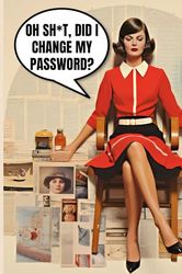 Password Book: Pocket sized Password Logbook & Internet Organizer | A-Z Alphabetized Keeper for Secure Storage | Funny & Sassy Retro Cover (5x8)