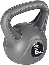 Umbro Kettlebell 4 kg – nybörjarvikt – plastvikt – grå