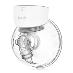 Lionelo Fidi Free Simple Hands-Free Electric Breast Pump, Portable 2-Phase Milk Pump with 9 Massage Levels, 3 Silicone Flanges (24mm, 21mm, 17mm), LED Display, 180ml Capacity, Energy-Saving, BPA-Free