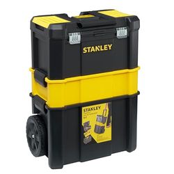 STANLEY STST1-80151 Oficina móvel para ferramentas, 3 em 1, fechos metálicos, capacidade de 20 kg